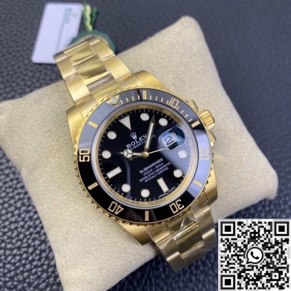 VS Rolex Factory Submariner 116618LN-97208 Gold Watch