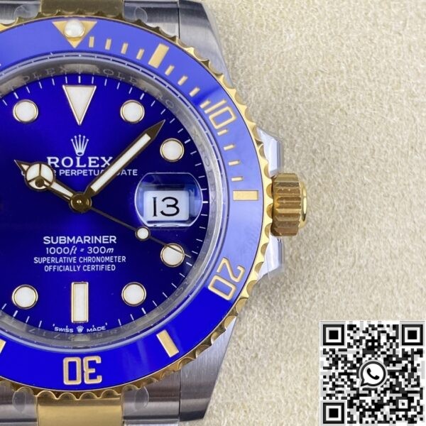 Replica Rolex Gold Watch VS Submariner M126613LB-0002