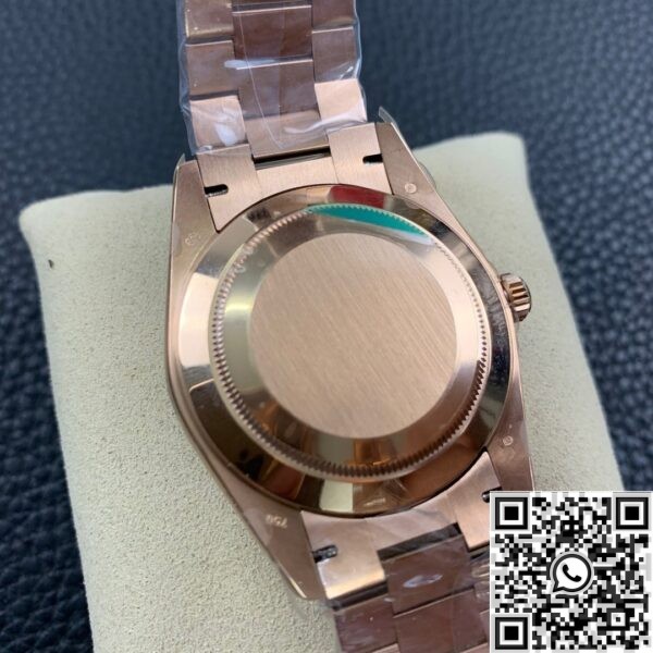 EW Factory Copy Rolex - Day Date Black Dial Rose Gold Watch