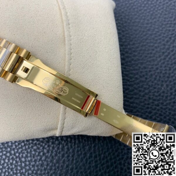 Copy Rolex Day Date - EW Factory White Dial Gold Watch