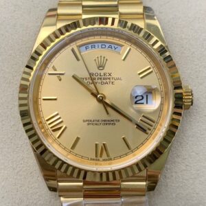 Rolex Day Date Replica - EW Factory Champagne Dial Size 40mm