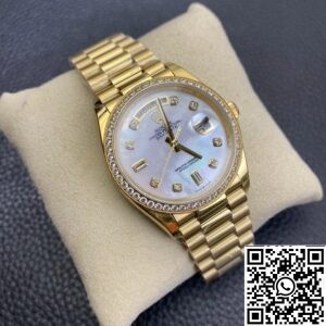 Rolex Fake Day Date - Ladies Gold Watch Size 36mm