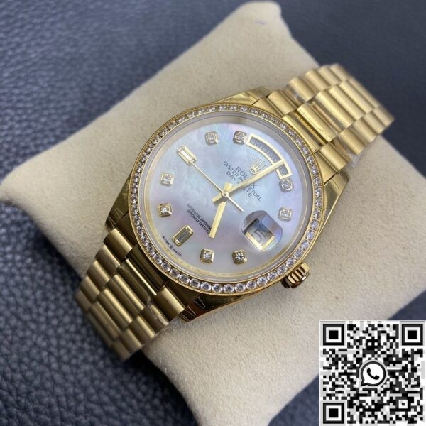 Rolex Fake Day Date - Ladies Gold Watch Size 36mm