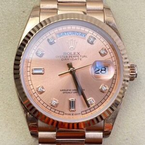 Rolex Day Date Fake - Rose Gold Dial Ladies Rose Gold Watch