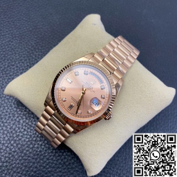 Rolex Day Date Fake - Rose Gold Dial Ladies Rose Gold Watch