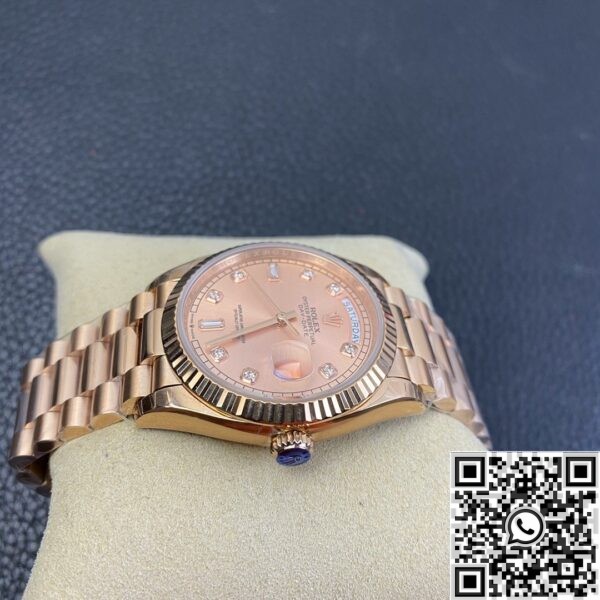 Rolex Day Date Fake - Rose Gold Dial Ladies Rose Gold Watch