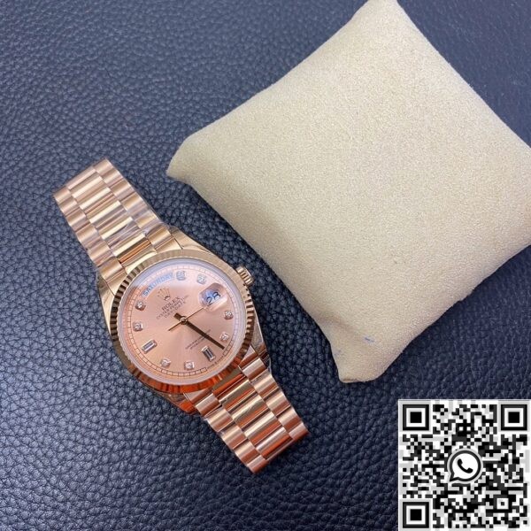 Rolex Day Date Fake - Rose Gold Dial Ladies Rose Gold Watch