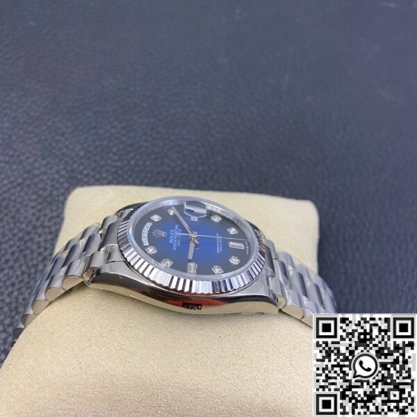 copy Rolex Day Date EW Factory - Gradient Blue Dial Size 36mm