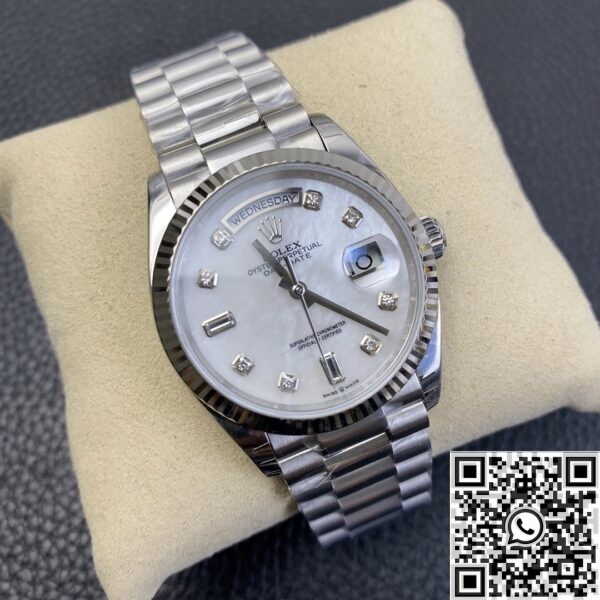 Replica Rolex watches - Day Date White Mother-of-Pearl Dial