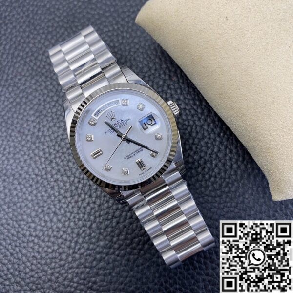 Replica Rolex watches - Day Date White Mother-of-Pearl Dial