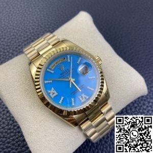 EW Factory Replica Rolex - Day Date Turquoise Dial Gold Watches