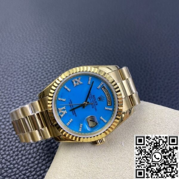 EW Factory Replica Rolex - Day Date Turquoise Dial Gold Watches