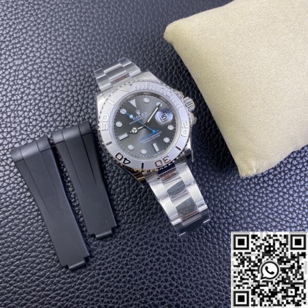 EW Factory Replica Rolex - Yacht Master Rhodium White Dial