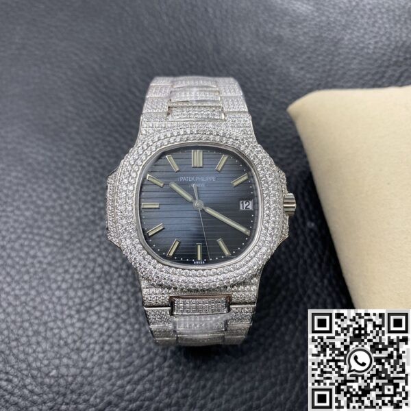 imitates Patek Philippe Watch - Nautilus 5711 Blue Diamond Dial