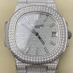 imitates Patek Philippe Nautilus - 5711 Full Diamond Watch