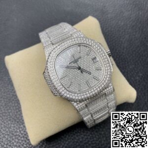 imitates Patek Philippe Nautilus - 5711 Full Diamond Watch