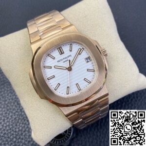 1:1 Replica Patek Philippe - Nautilus 5711R White Dial Rose Gold