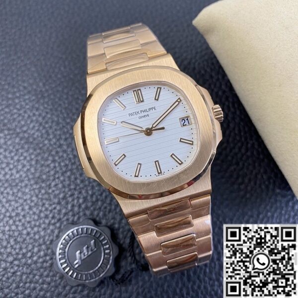 1:1 Replica Patek Philippe - Nautilus 5711R White Dial Rose Gold