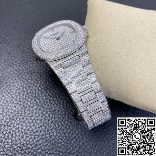 Patek Philippe 1:1 Replica - Nautilus 5719/1G-001 Full Diamond