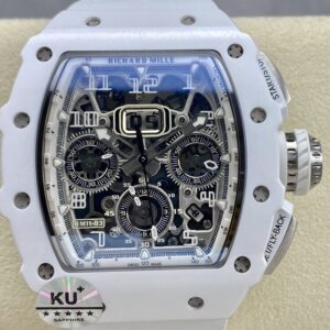 Richard Mille Best Fake KU Factory RM011-03 White Dial