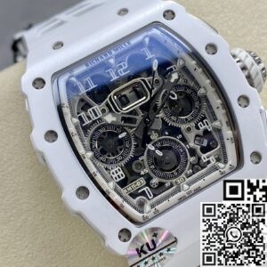 Richard Mille Best Fake KU Factory RM011-03 White Dial