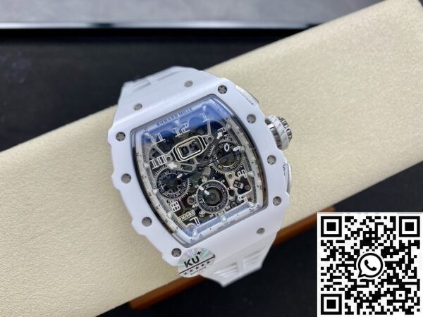 Richard Mille Best Fake KU Factory RM011-03 White Dial