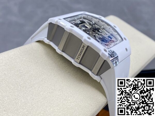 Richard Mille Best Fake KU Factory RM011-03 White Dial