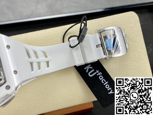 Richard Mille Best Fake KU Factory RM011-03 White Dial