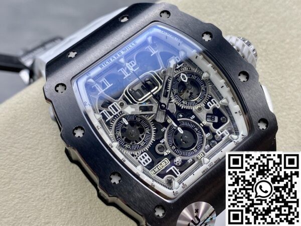 Fake Richard Mille Watches RM011-03 Black Ceramic Bezel