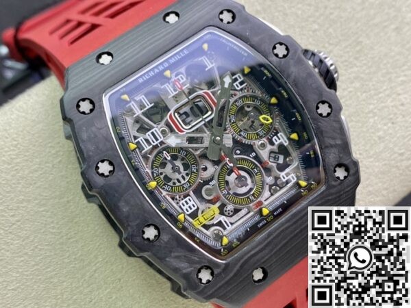 Fake Richard Mille Watch RM011-03 Carbon Fiber Case