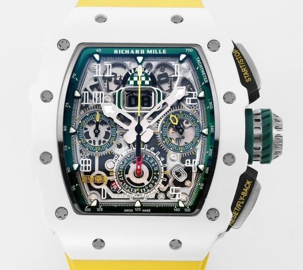 Richard Mille Replica Watches RM11 White Ceramic