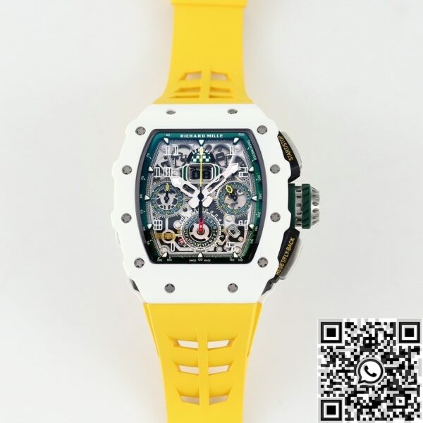 Richard Mille Replica Watches RM11 White Ceramic