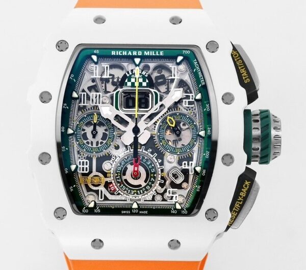 Fake Richard Mille Watches - KV Factory RM11 White Ceramic