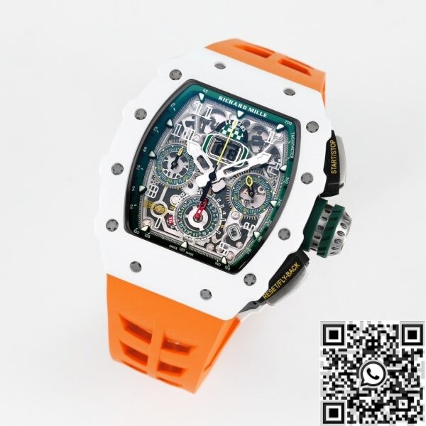 Fake Richard Mille Watches - KV Factory RM11 White Ceramic