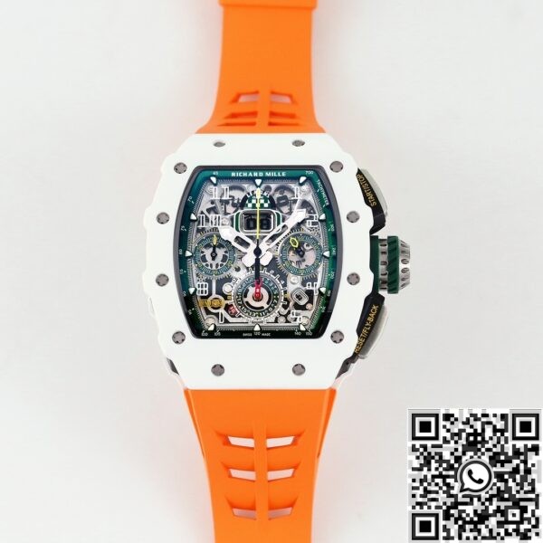 Fake Richard Mille Watches - KV Factory RM11 White Ceramic