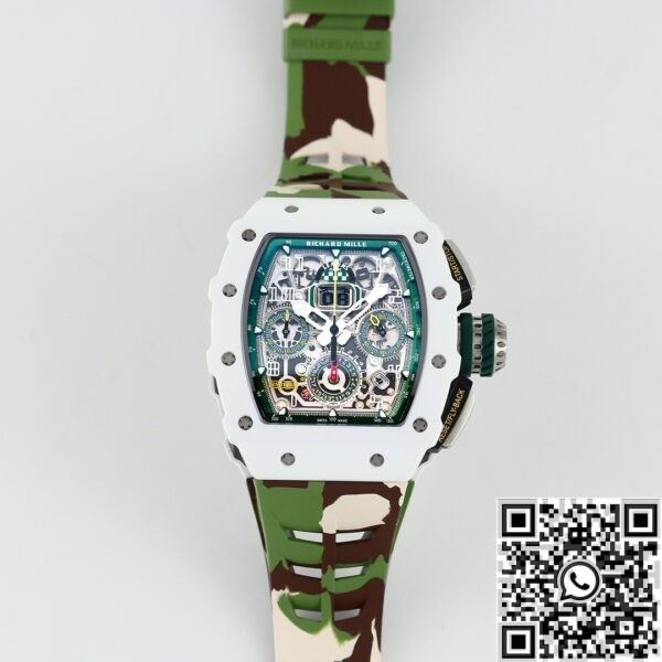 Fake Richard Mille Watch - RM11 White Ceramic