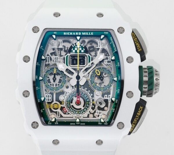 Richard Mille Replicas KV Factory RM11 White Ceramic