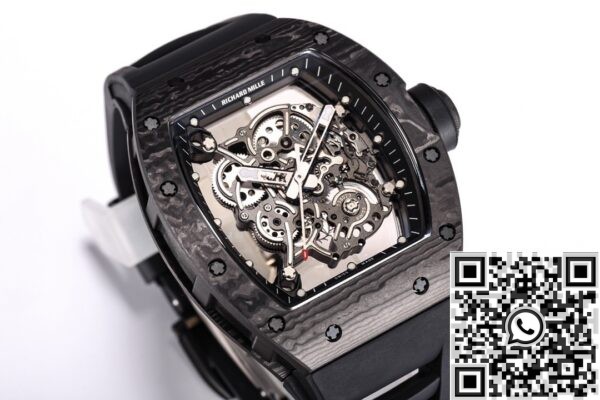 Richard Mille RM055 Fake BBR Factory Black Carbon Fiber Case