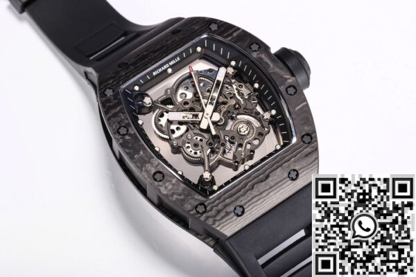 Richard Mille RM055 Fake BBR Factory Black Carbon Fiber Case