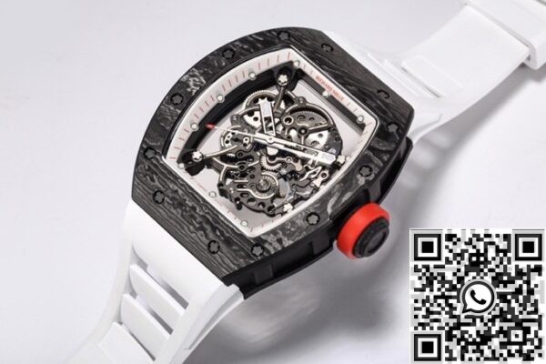 Richard Mille 1:1 Replica - BBR Factory RM055 White Rubber