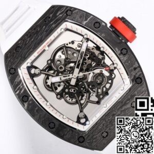 Richard Mille 1:1 Replica - BBR Factory RM055 White Rubber