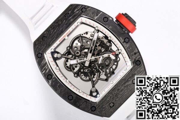 Richard Mille 1:1 Replica - BBR Factory RM055 White Rubber