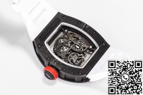 Richard Mille 1:1 Replica - BBR Factory RM055 White Rubber