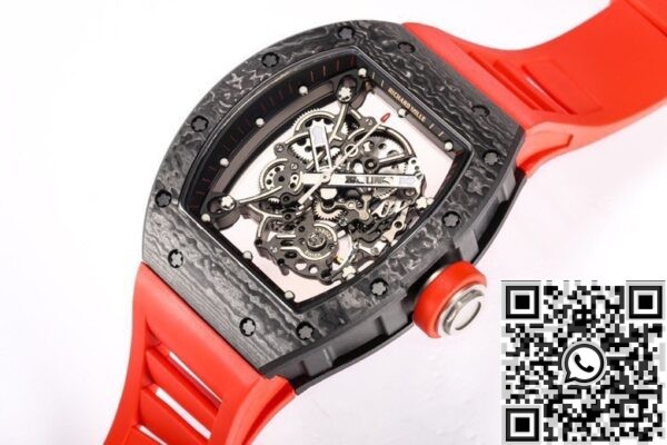 1:1 Replica Richard Mille - BBR Factory RM055 Red Rubber Strap