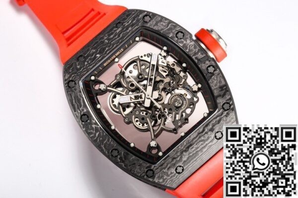 1:1 Replica Richard Mille - BBR Factory RM055 Red Rubber Strap