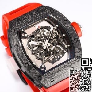 1:1 Replica Richard Mille - BBR Factory RM055 Red Rubber Strap