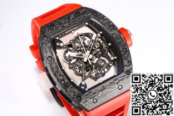 1:1 Replica Richard Mille - BBR Factory RM055 Red Rubber Strap