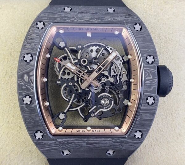 Richard Mille Best Replica KU Factory RM055 Rose Gold Dial