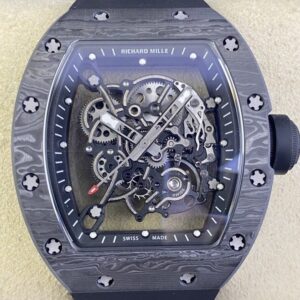 Richard Mille Replica KU Factory RM055 Black Carbon Fiber Case