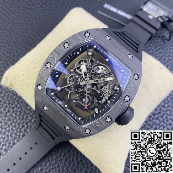 Richard Mille Replica KU Factory RM055 Black Carbon Fiber Case